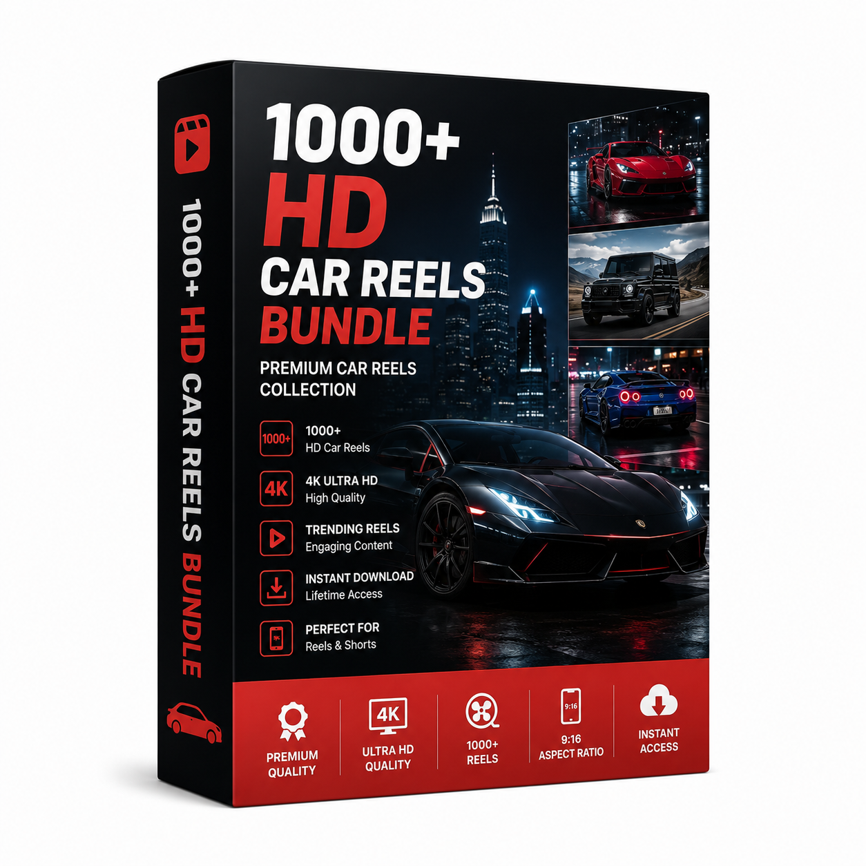 1000+ Hd Car Reels Bundle