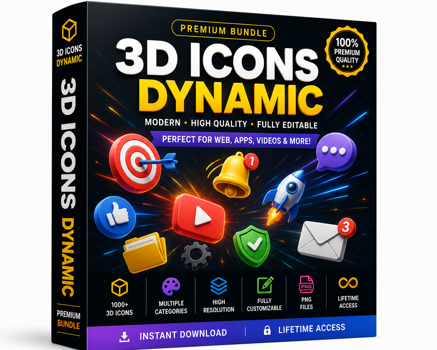3D Icons dynamic