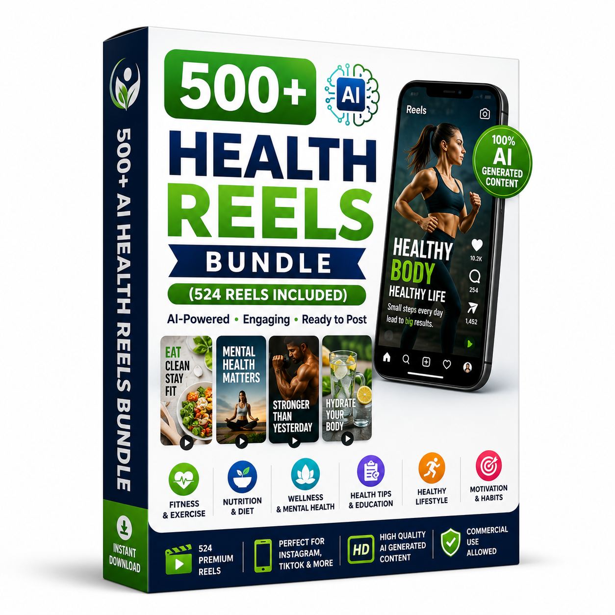 500+ (524) Ai HealthReelsBundle